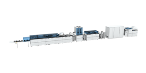 Rolle-Stapel inline Lösung mit Dynamic Processor DP8 und Bahnmerger Web Merger WM8.