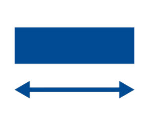 Wide format range icon