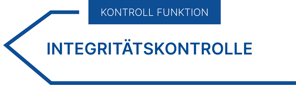 Tracking Funktion: Integritätskontrolle.