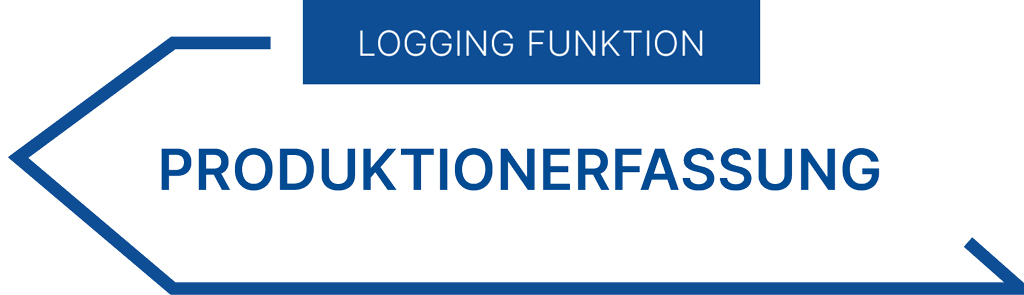 Logging Funktion: Produktionserfassung.