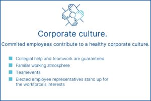 What we offer: Corporate culture