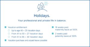 What we offer: Holidays