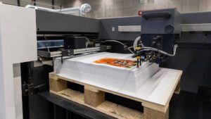 Palettenanleger Papierstapel Nahaufnahme an den Hunkeler Innovationdays 2025.