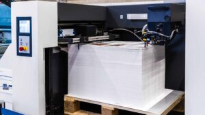 Palettenanleger Papierstapel an den Hunkeler Innovationdays 2025.