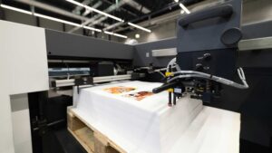 Heidelberg Palettenanleger Nahaufnahme an den Hunkeler Innovationdays 2025.